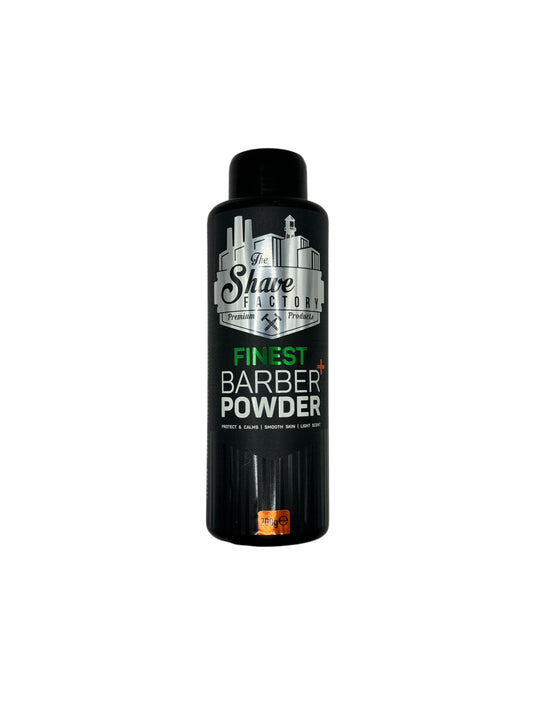 The Shave Factory Barber Talc Powder 250g – Smooth Fresh Finish