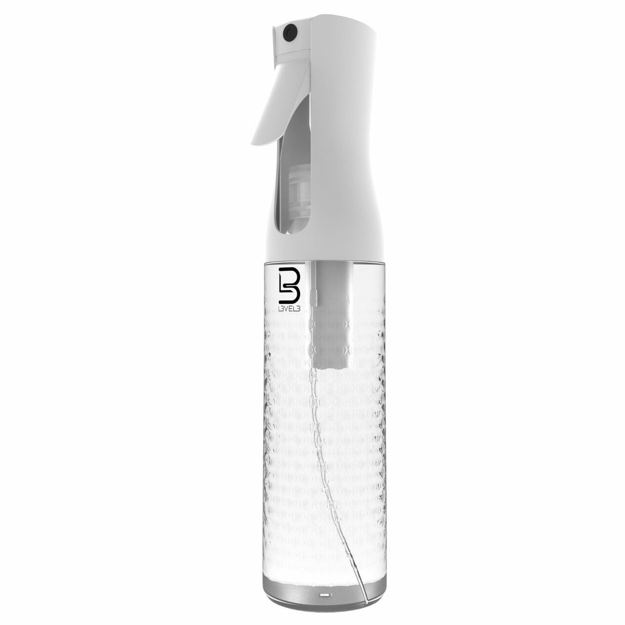 Versatile and durable, the LV3 Clear Spray Bottle is perfect for misting and applying products with precision. Ideal for professional salon and barbershop use